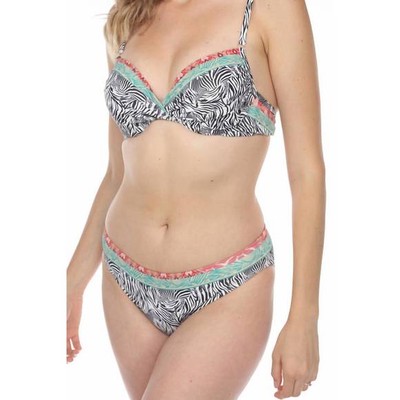 NEW JOHNNY WAS zebra twist top in multi - Picture 1 of 1